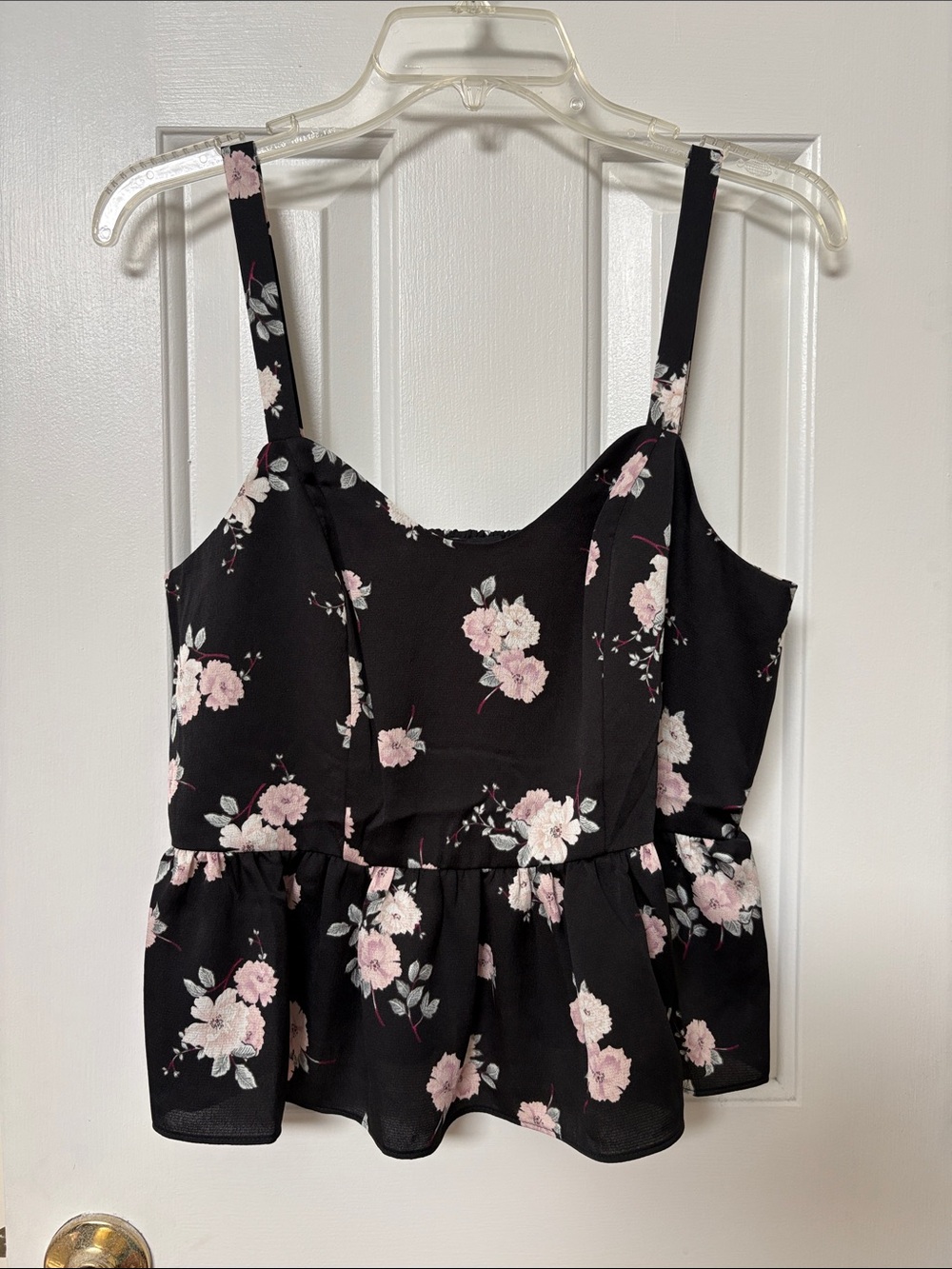 Express Peplum floral tank
